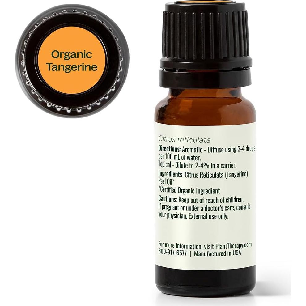 Aceite Esencial de Mandarina Orgánico Plant Therapy 10 mL 100% Puro