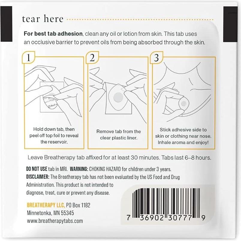 Parche de Aromaterapia Mandarina Breatherapy - 8 Parches