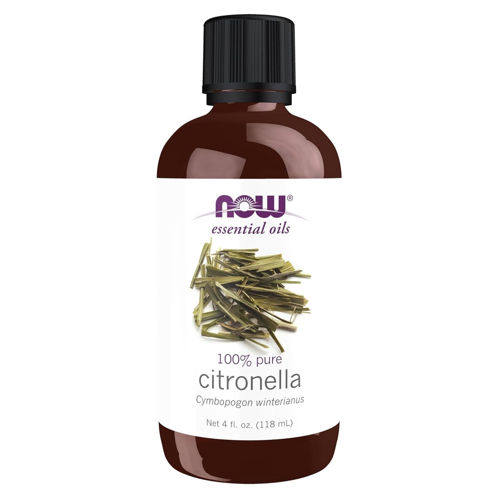 Aceite Esencial de Citronela NOW 118.3 ml 100% Puro Vegano