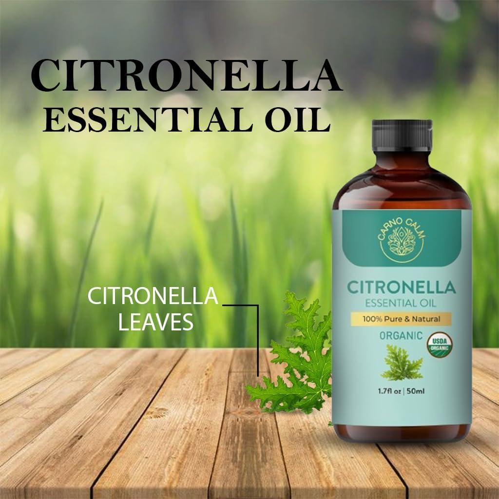 Aceite Esencial de Citronela CarnoCalm 50 ml Orgánico Terapéutico