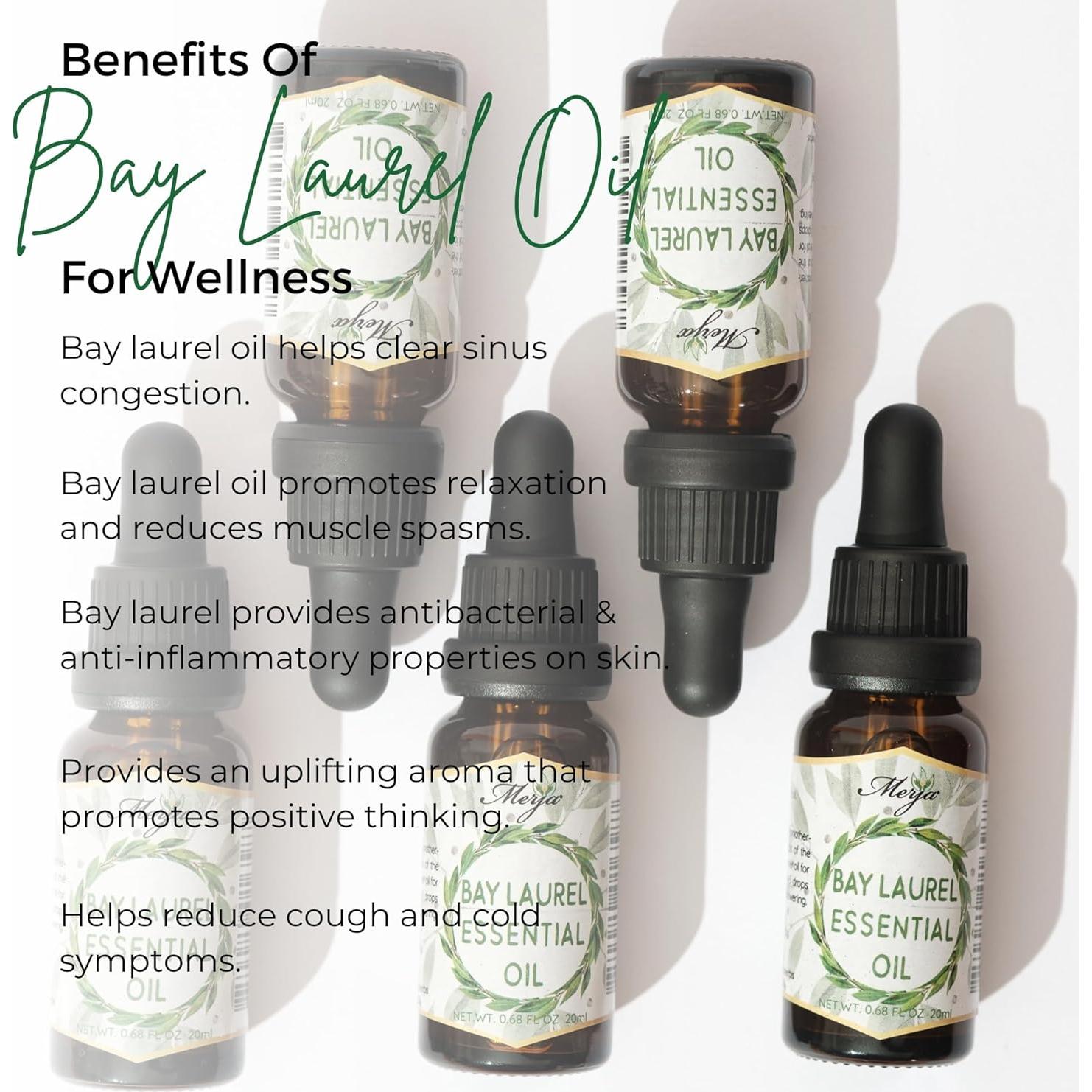 Aceite Esencial de Laurel de Bahía Merja 20ml - Paquete de 2