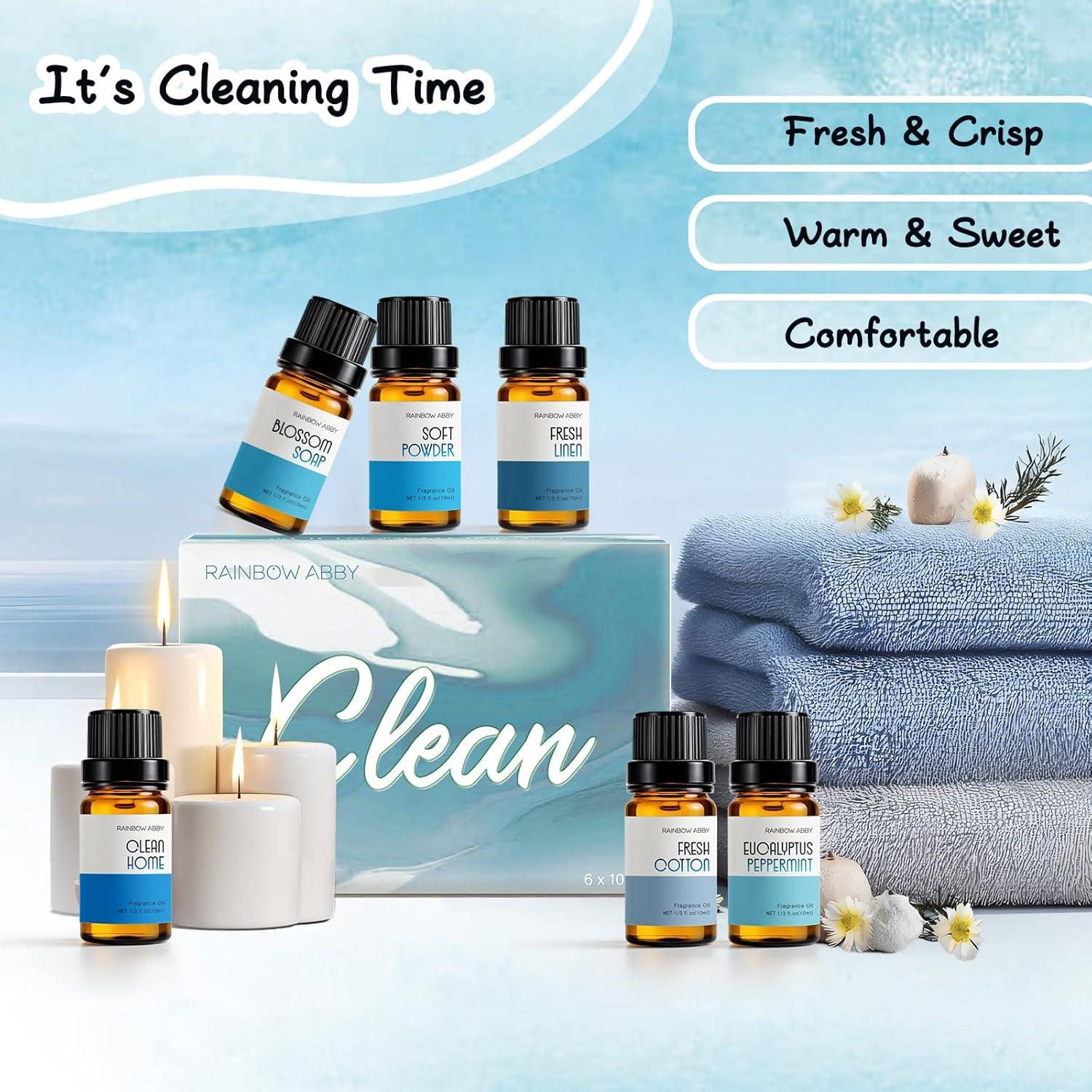 Set de Aceites Esenciales Rainbow Abby 6x10ml Aromas Limpios