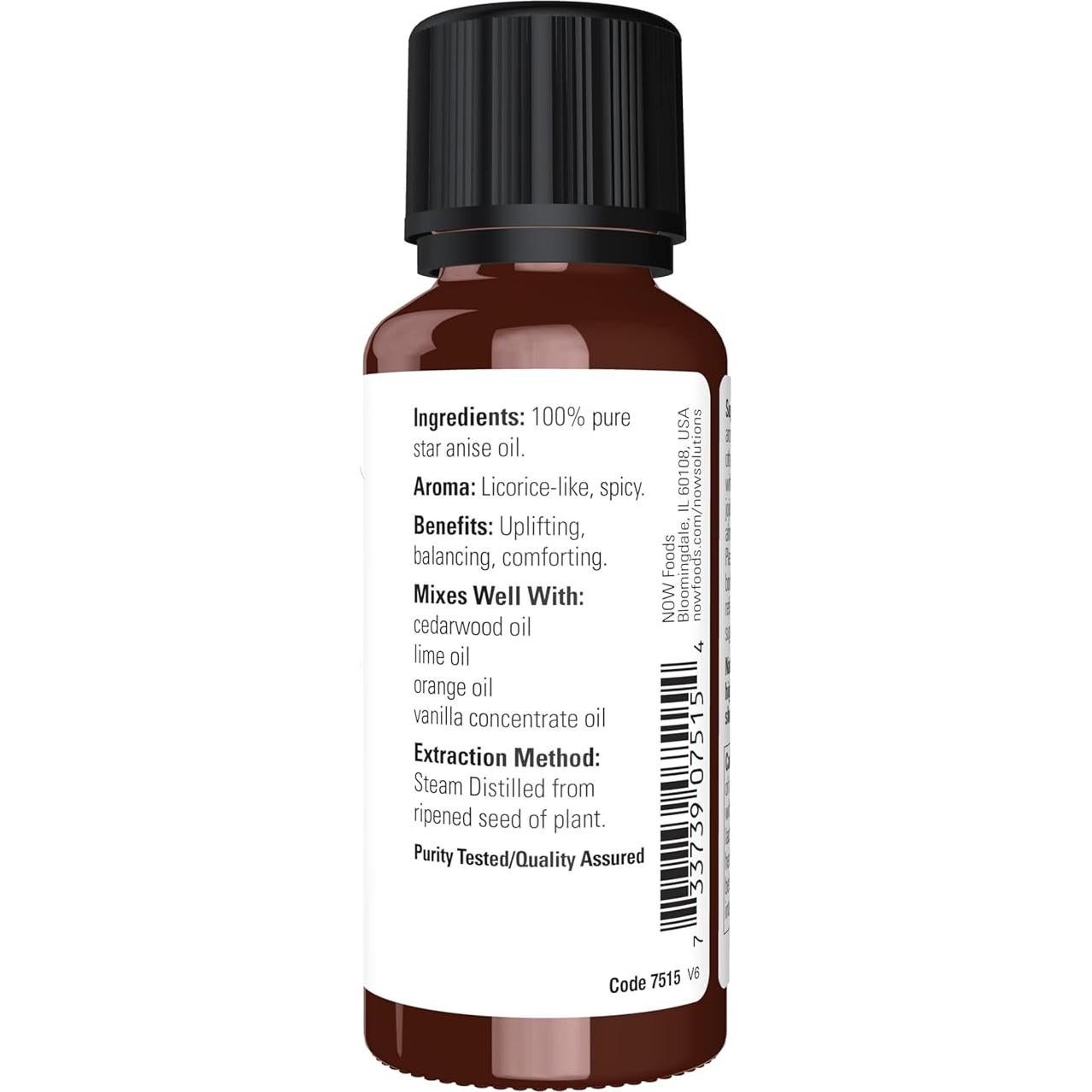 Aceite Esencial de Anís Now Foods 100% Puro 28g