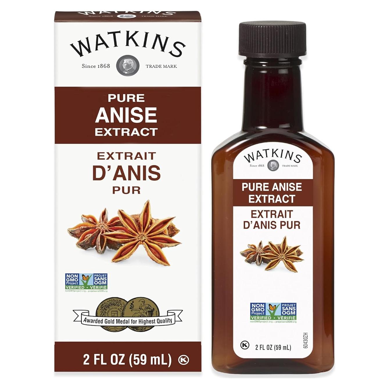 Extracto Puro de Anís Watkins 60 ml - Sin Gluten, Kosher