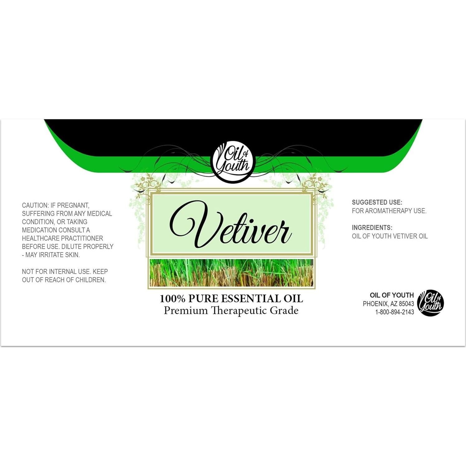 Aceite Esencial de Vetiver 118 ml - Aceite de Juventud