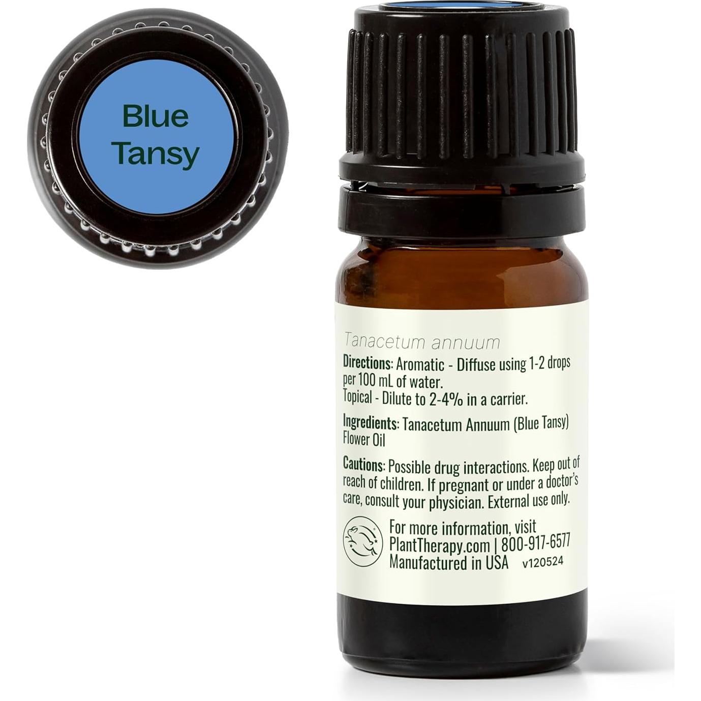 Aceite Esencial de Tanaceto Azul Plant Therapy 100% Puro 5 mL