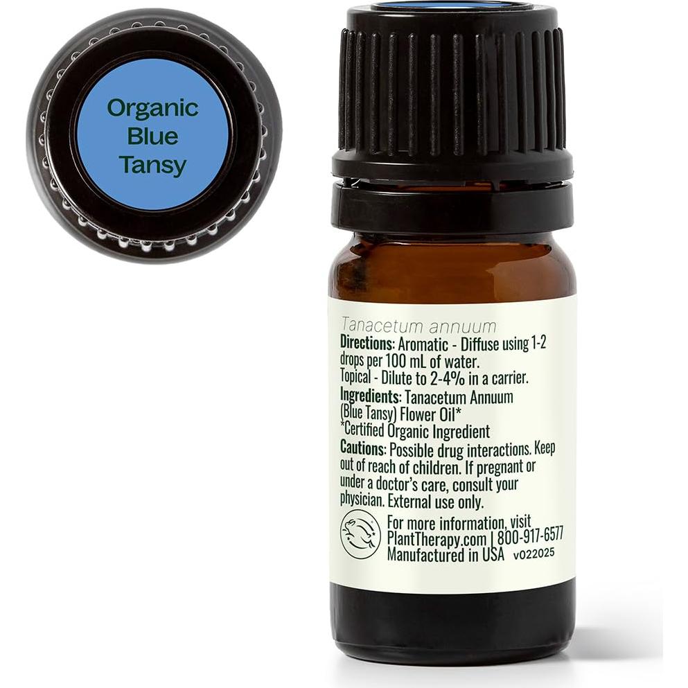 Aceite Esencial de Tanaceto Azul Orgánico 5mL - Plant Therapy