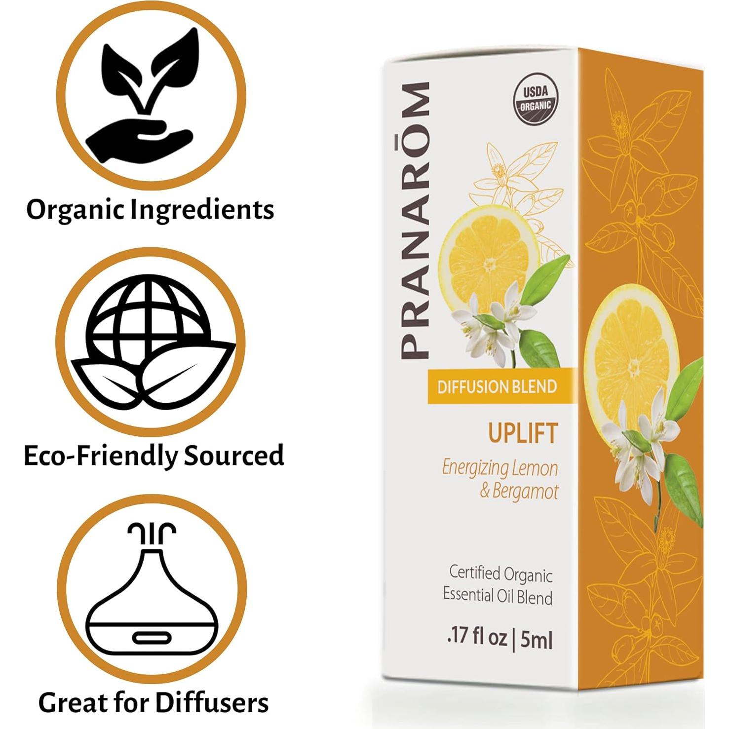 Aceite Esencial Uplift Pranarom 5ml - Energizante Orgánico