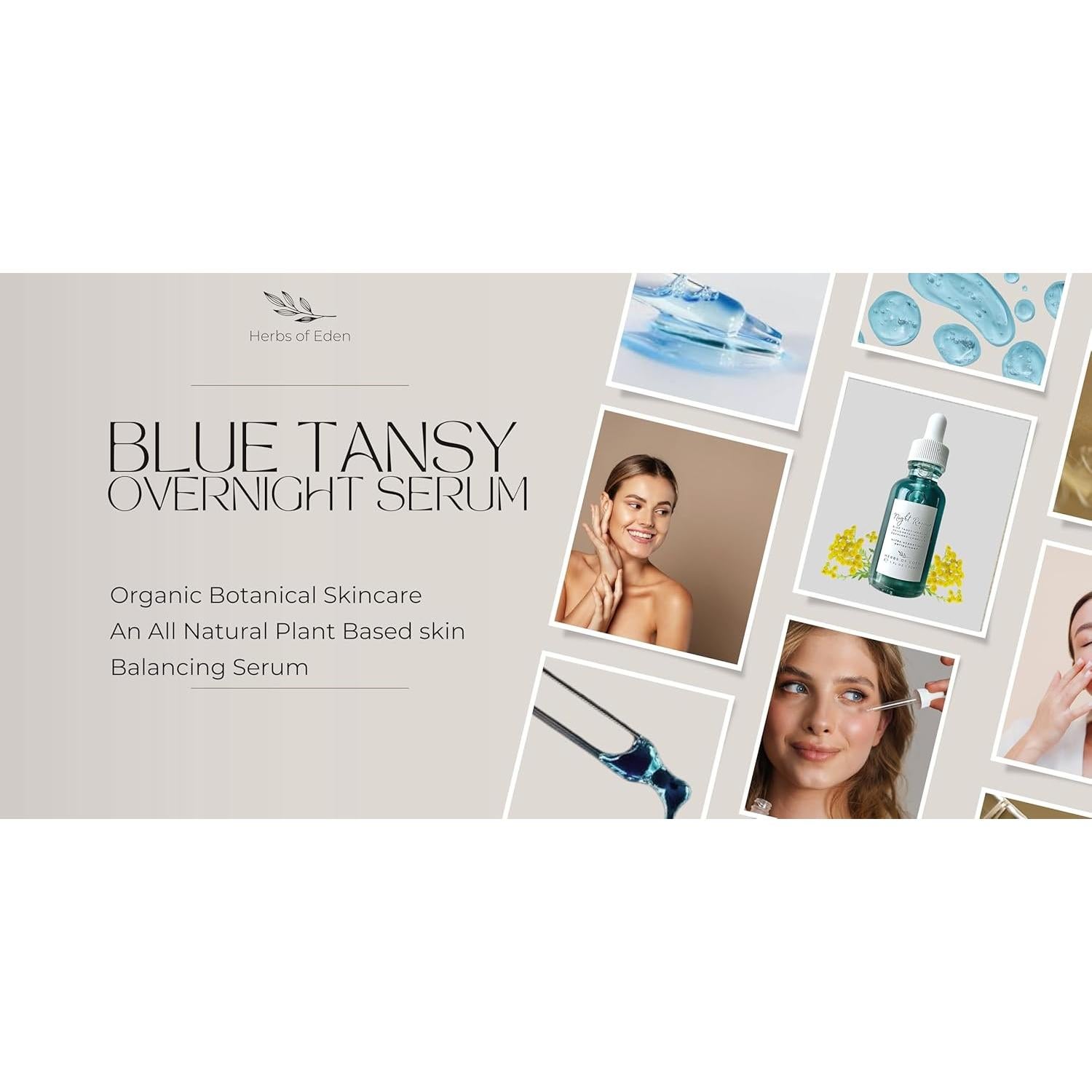 Suero Facial Reparador Nocturno Hierbas del Edén 30ml