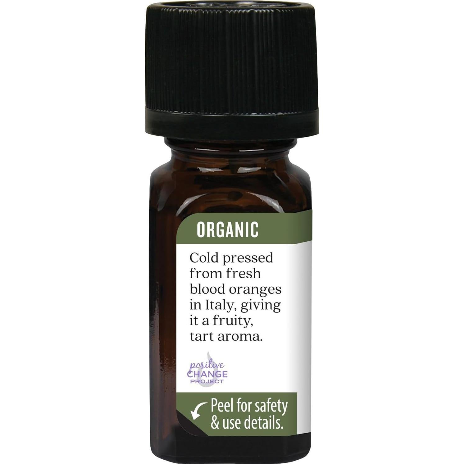 Aceite Esencial Puro de Naranja Sanguina Orgánico Aura Cacia 3x7.4ml