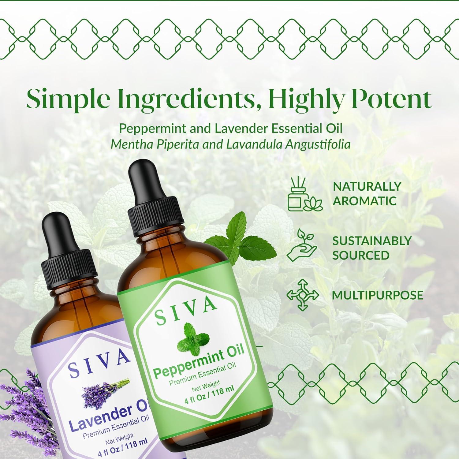 Aceite Esencial Siva Menta y Lavanda 4oz Aromaterapia