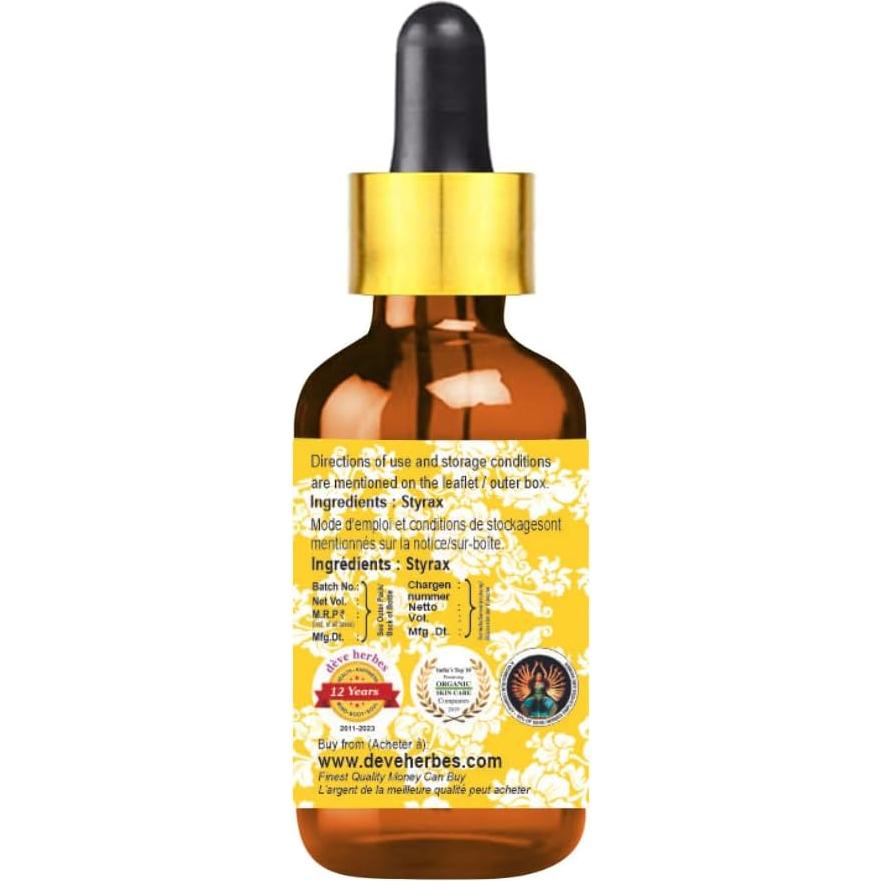 Aceite Esencial de Styrax Deve Herbes 5ml Puro y Ligero