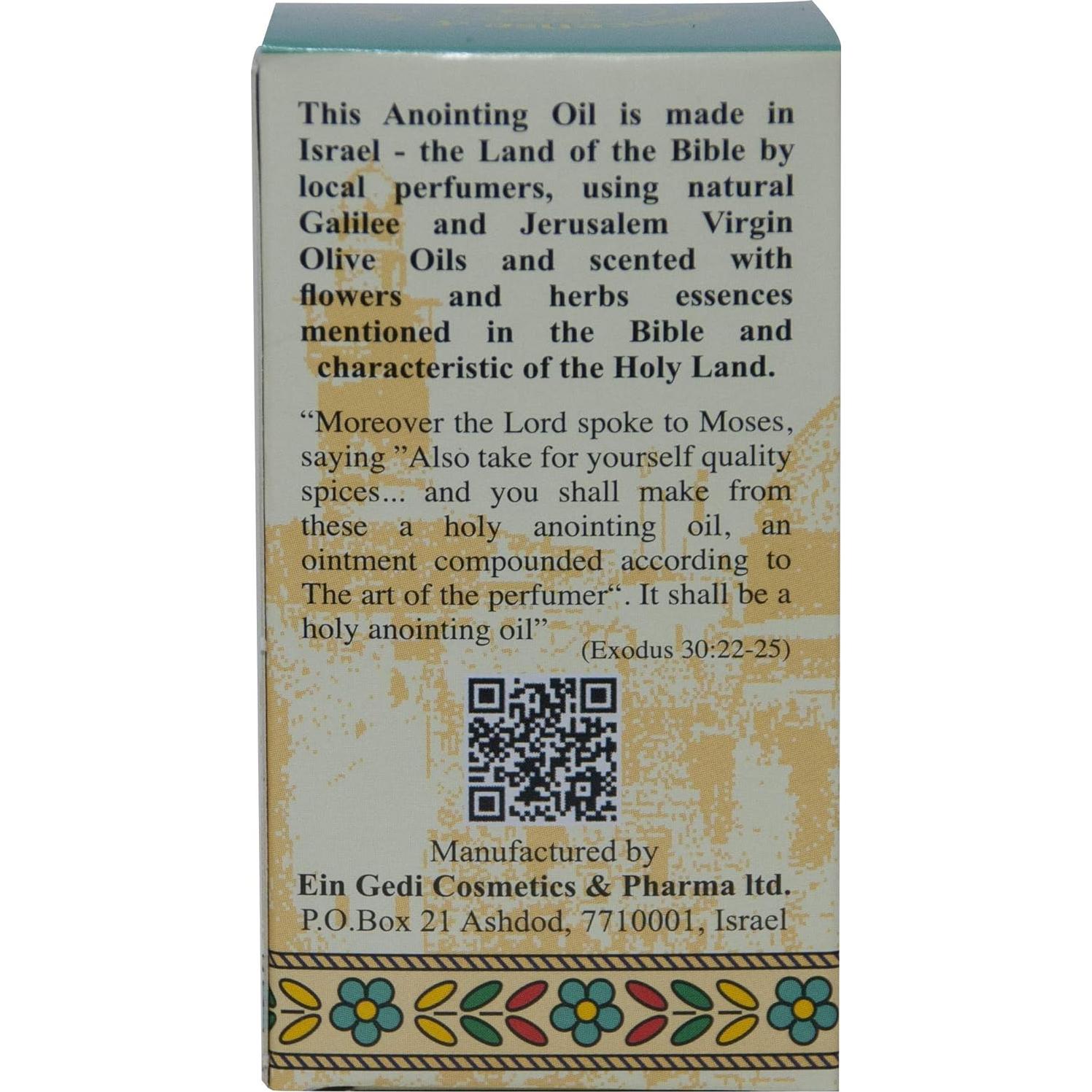 Aceite de Unción 12ml Ein Gedi Incienso y Mirra