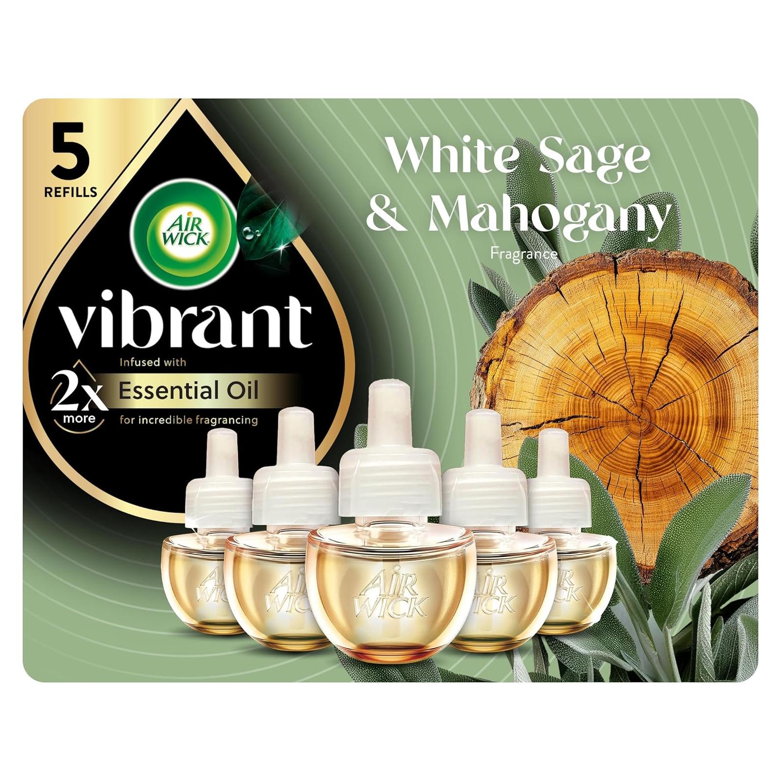 Recarga Aceite Aromatizante Air Wick Vibrant 5 ct Salvia Caoba