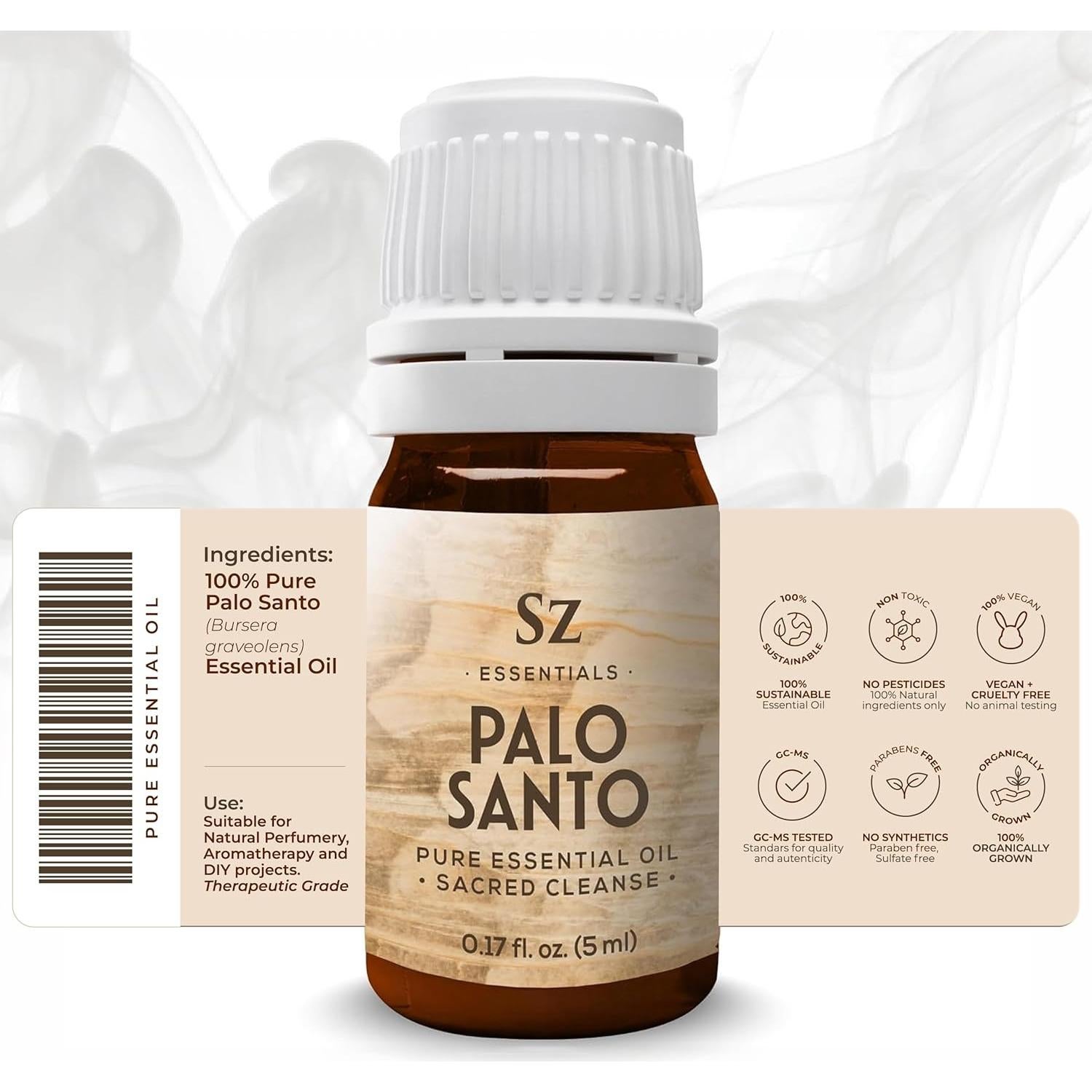 Aceite Esencial de Palo Santo Sz Essentials 100% Puro 5 mL