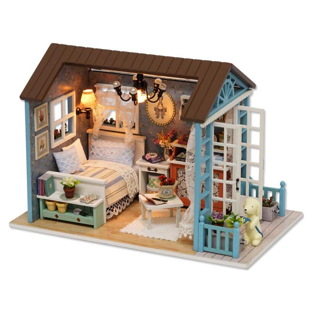 Casa de Muñecas Miniatura DIY TuKIIE Tiempos del Bosque 21x12.5x14.5cm