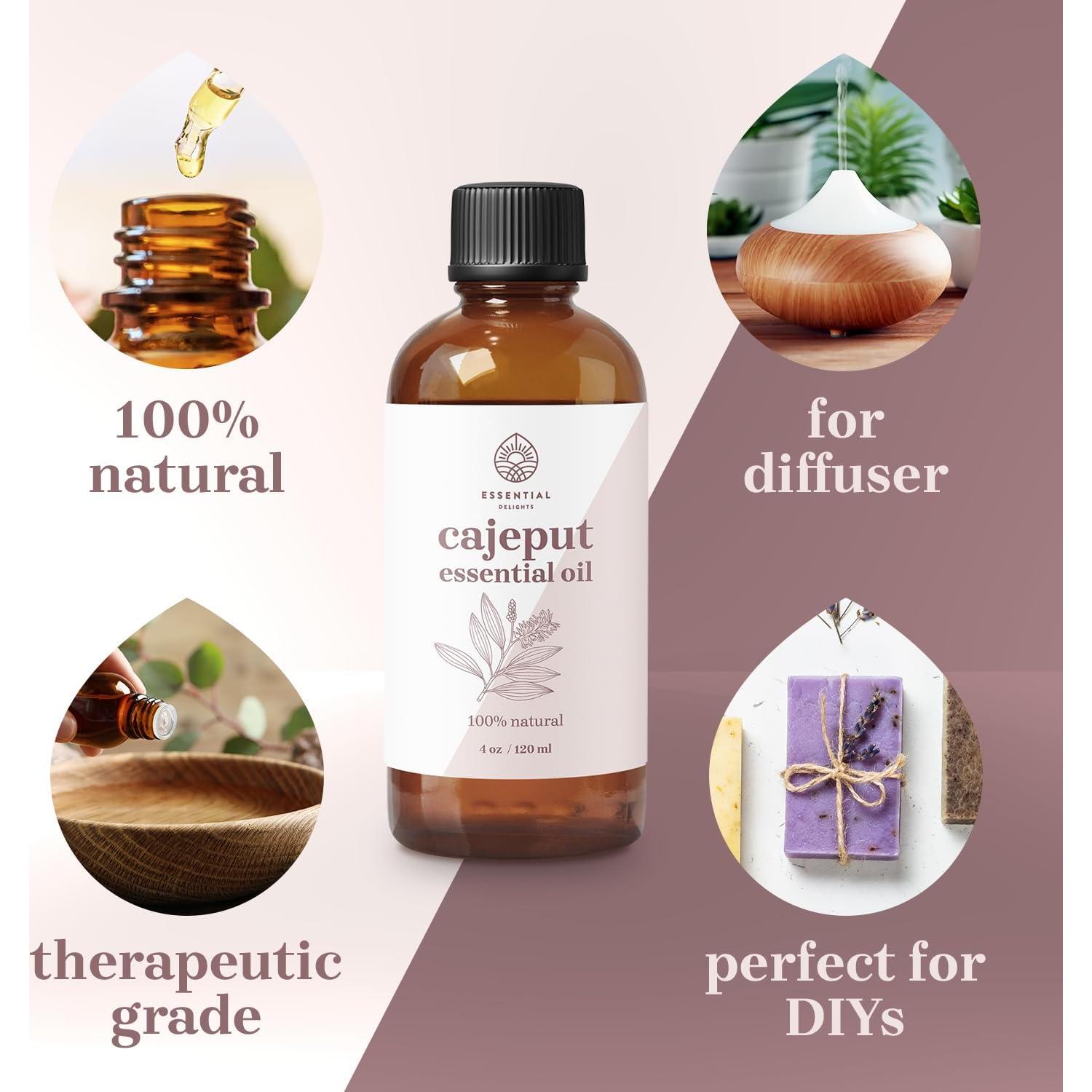 Aceite Esencial de Cajeput 100% Puro Delicias Esenciales 118 ml