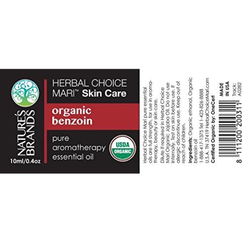 Aceite Esencial Orgánico Herbal Choice Mari 8.8 ml Vidrio