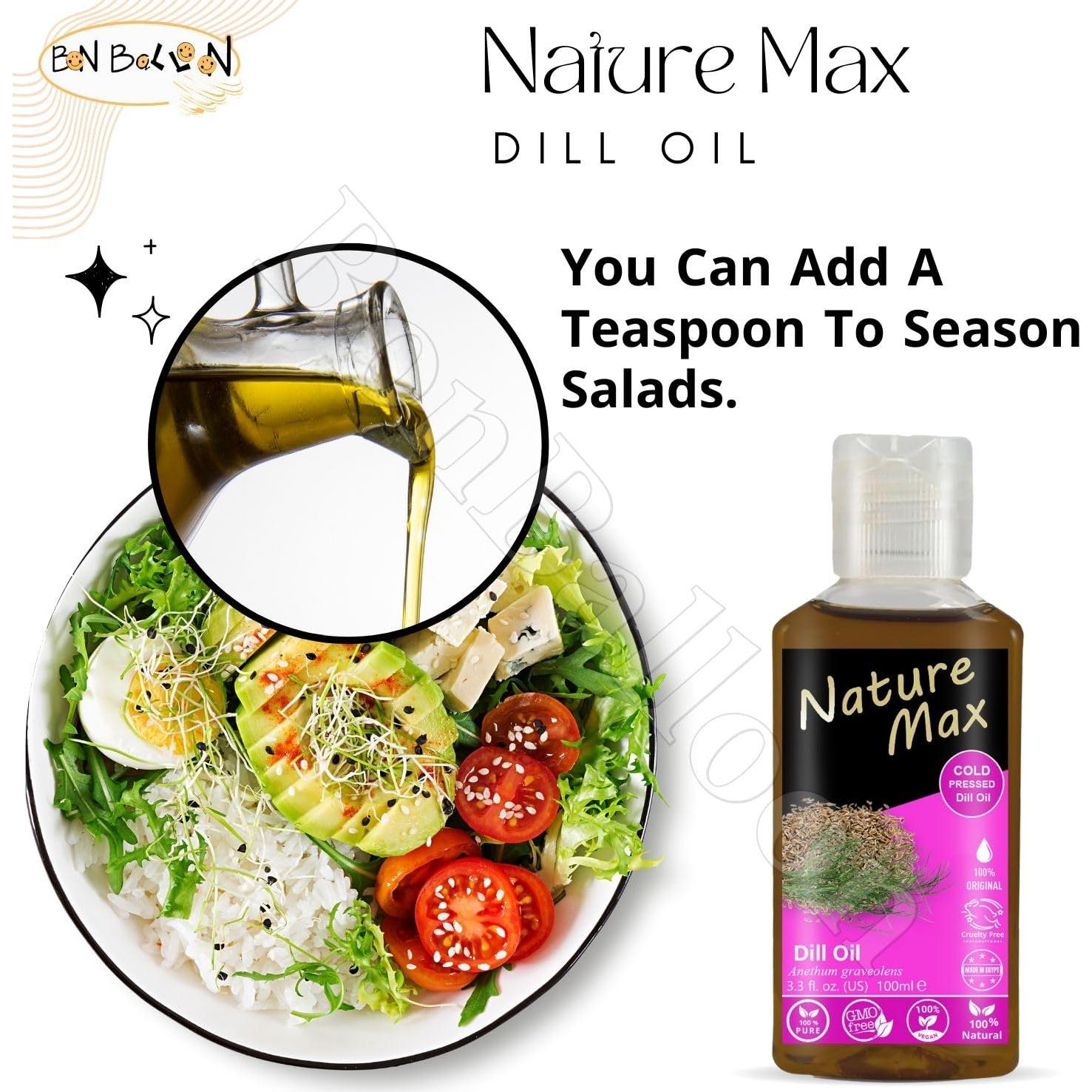 Aceite de Eneldo Nature Max 100% Puro 100 ml Prensado en Frío