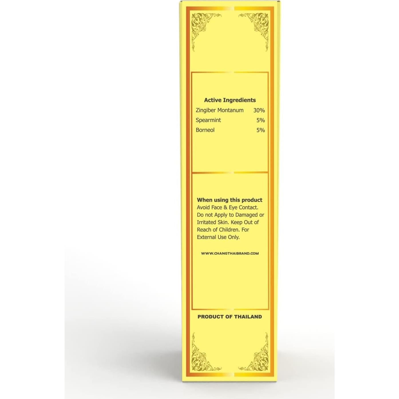 Bálsamo Herbal Amarillo Plai Chang Thai 22ml - Aceite de Masaje