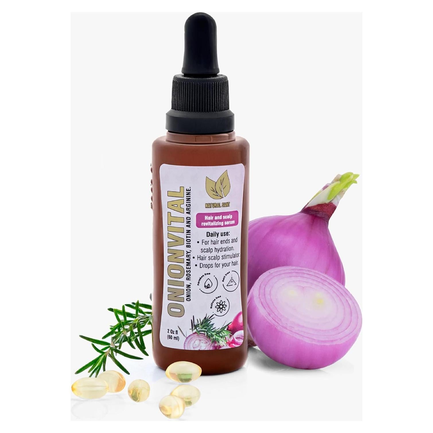 Suero Capilar Natural Sant Onionvital 60ml - Cebolla, Romero, Biotina