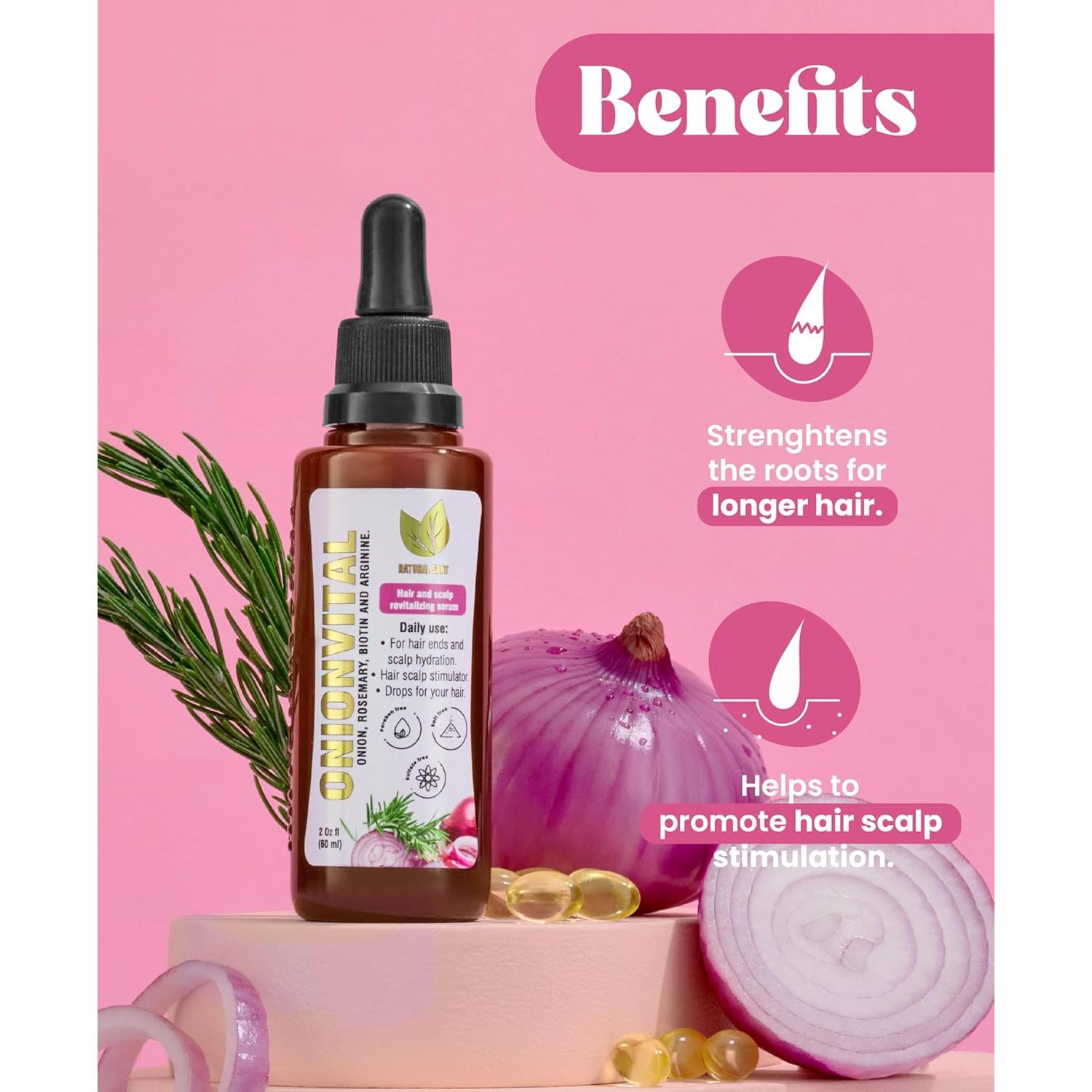 Suero Capilar Natural Sant Onionvital 60ml - Cebolla, Romero, Biotina