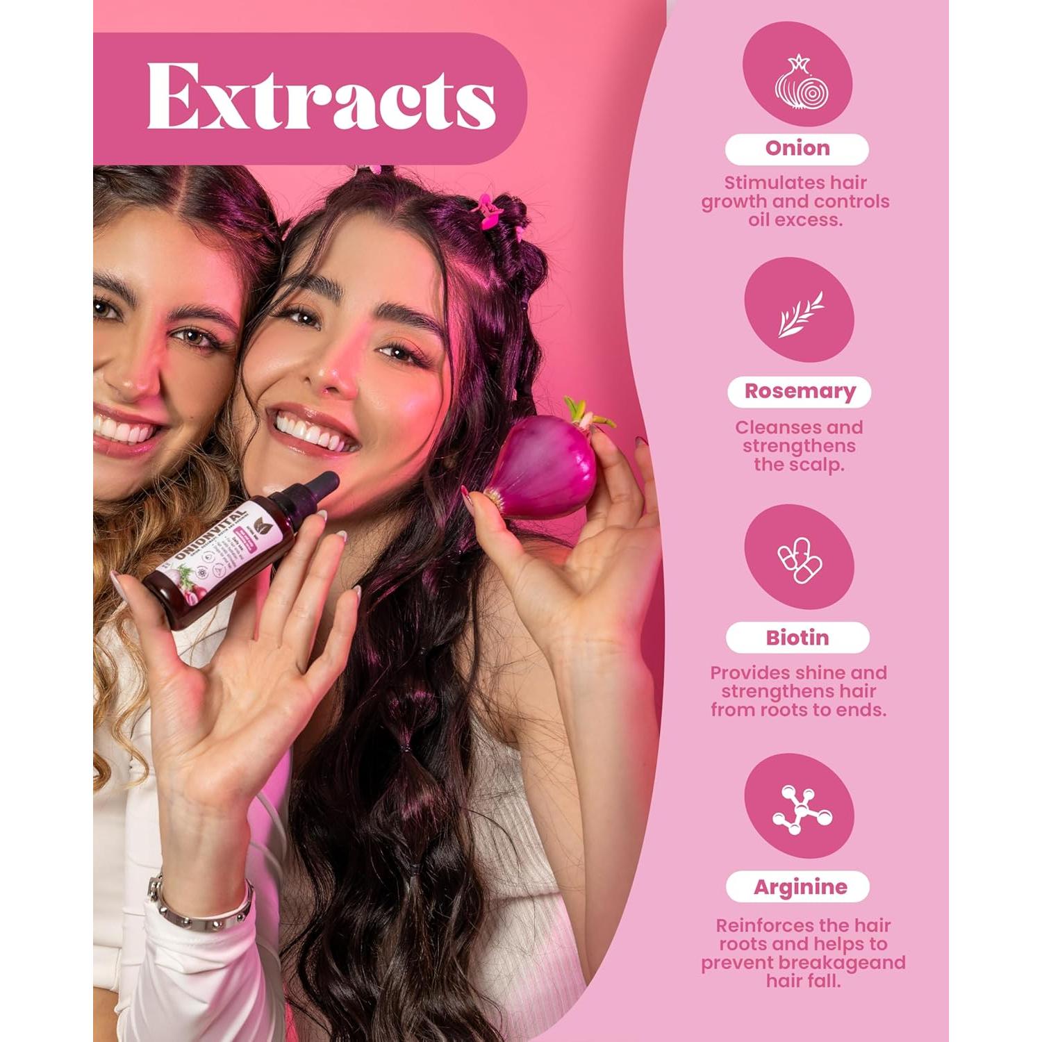 Suero Capilar Natural Sant Onionvital 60ml - Cebolla, Romero, Biotina