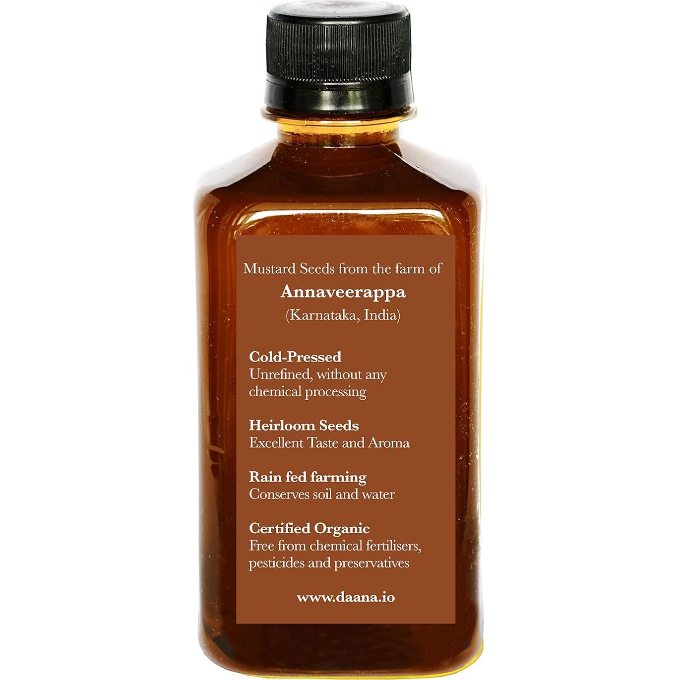 Aceite de Mostaza Daana 340g Orgánico Prensado en Frío