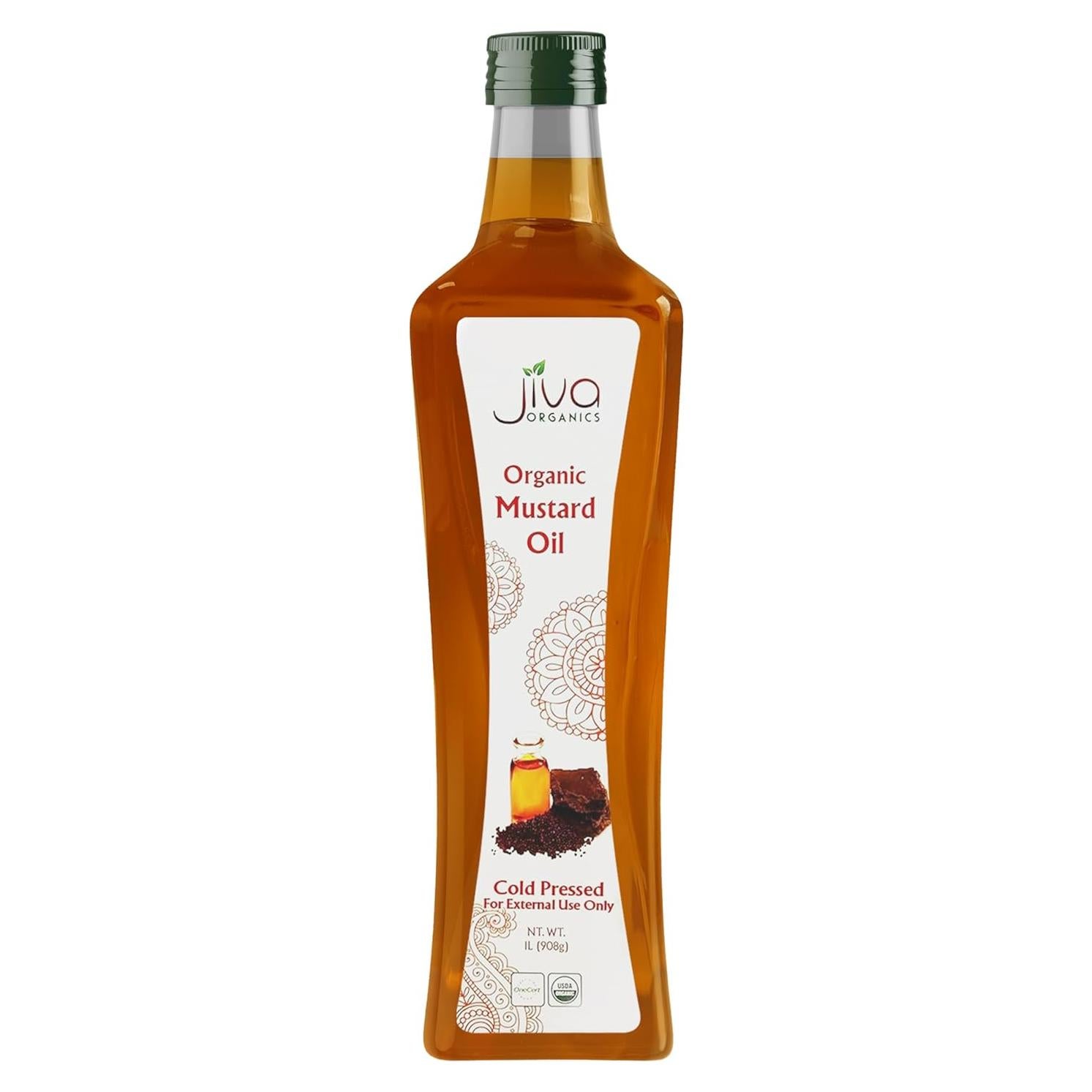 Aceite de Mostaza Orgánico Jiva Organics 1 Litro Puro