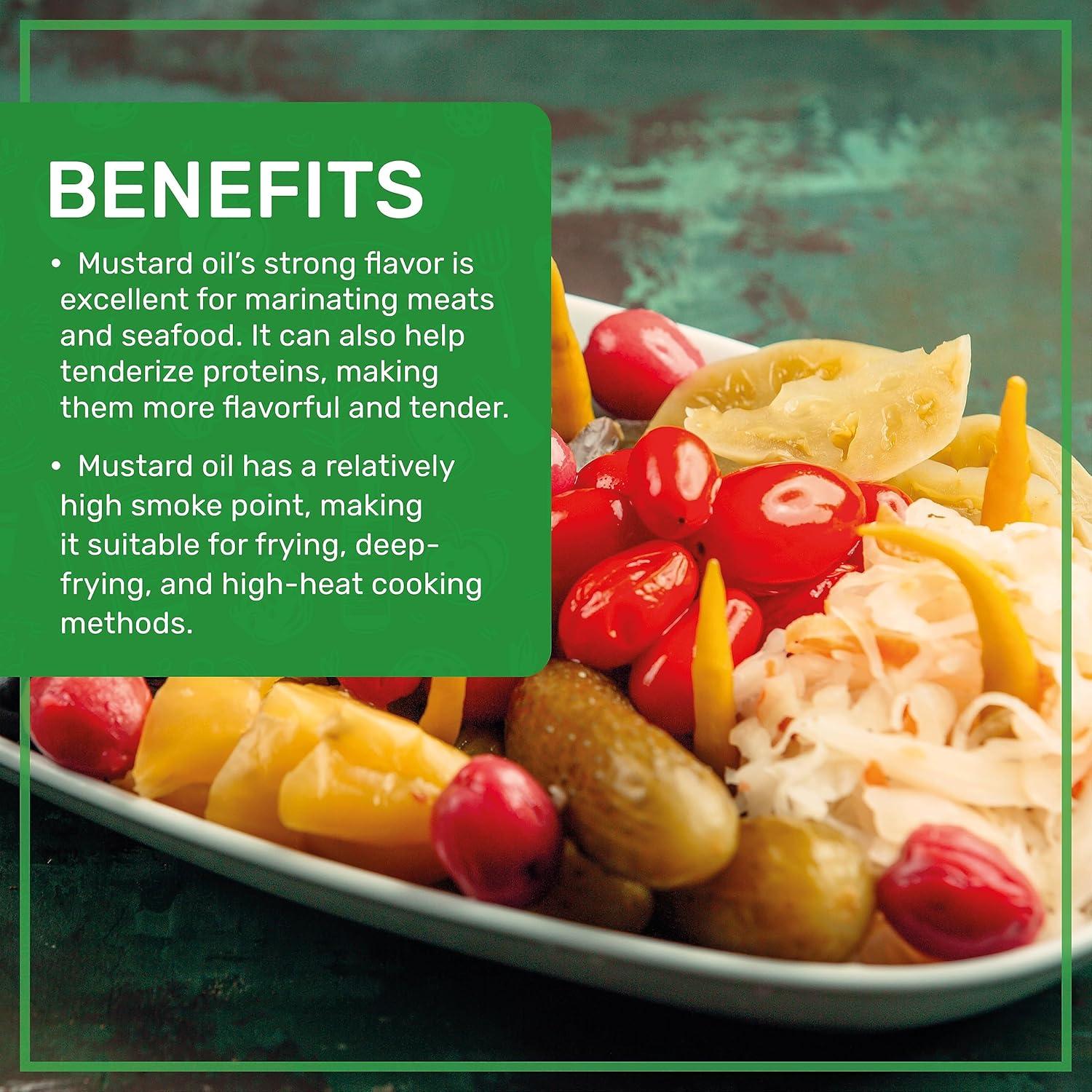 Aceite de Mostaza Orgánico Jiva Organics 1 Litro Puro