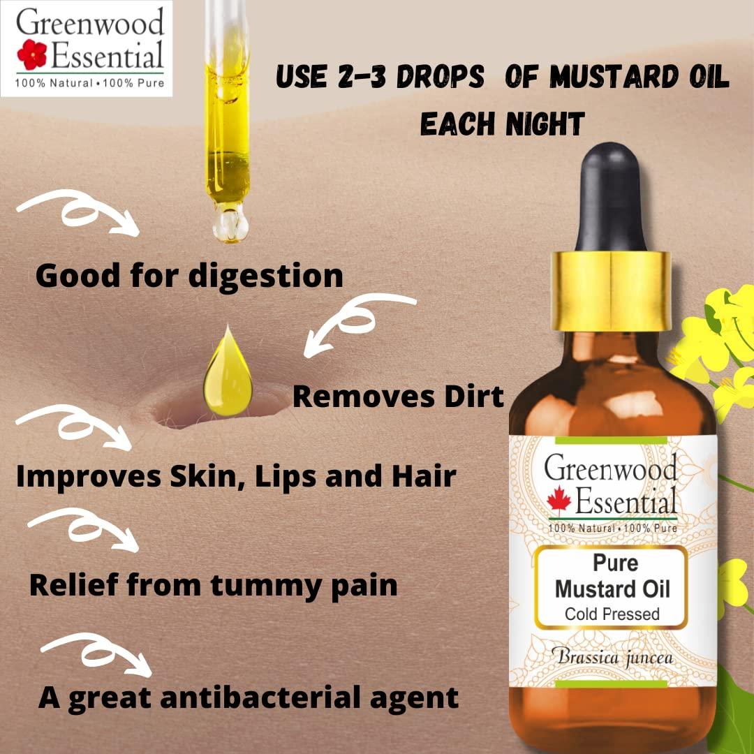 Aceite de Mostaza Esencial Greenwood 200ml Prensado en Frío