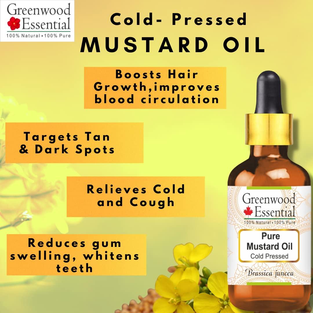 Aceite de Mostaza Esencial Greenwood 200ml Prensado en Frío
