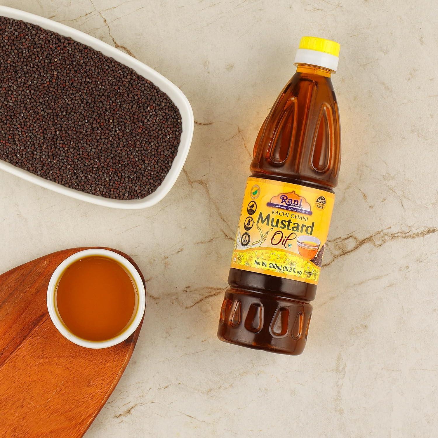 Aceite de Mostaza Rani 500ml 100% Natural Vegano Kosher