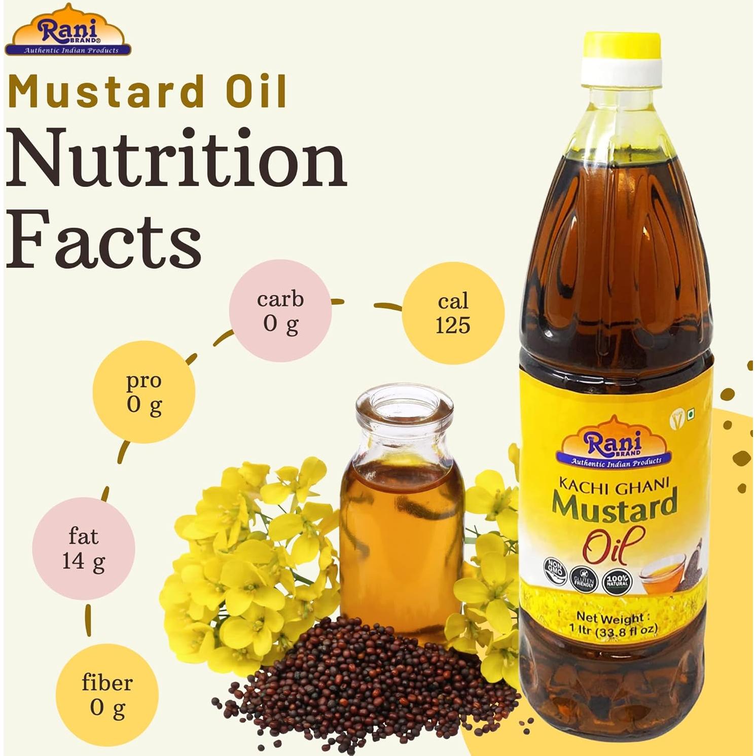 Aceite de Mostaza Rani 500ml 100% Natural Vegano Kosher