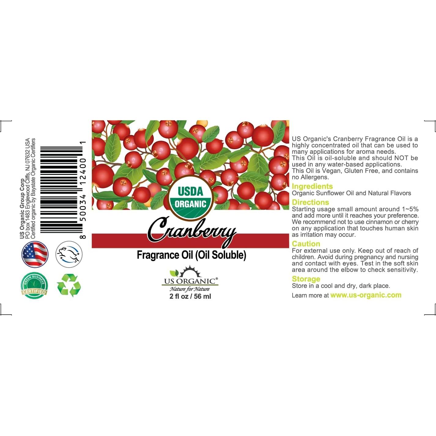 Aceite de Fragancia Orgánico de Arándano 59.15 ml - Vegano