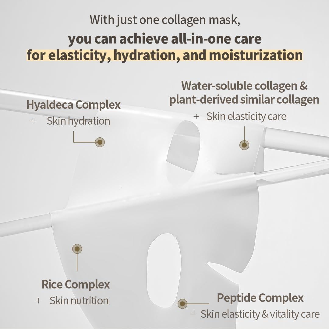 Mascarilla Facial Hidrogel NACIFIC Colágeno Arroz Set 4EA