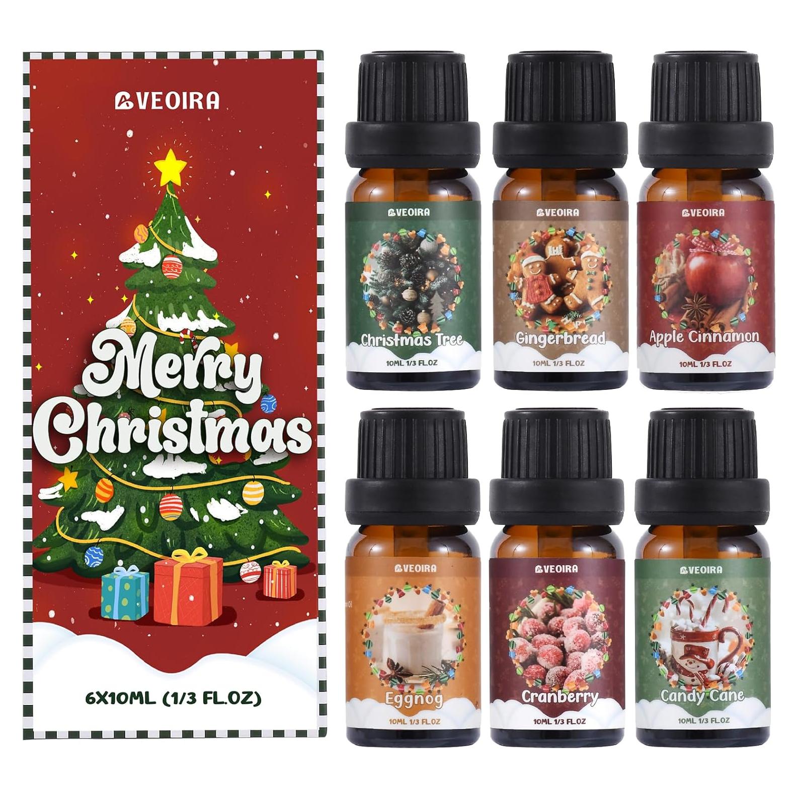Juego de Aceites Esenciales Navideños AVEOIRA 6x10ml