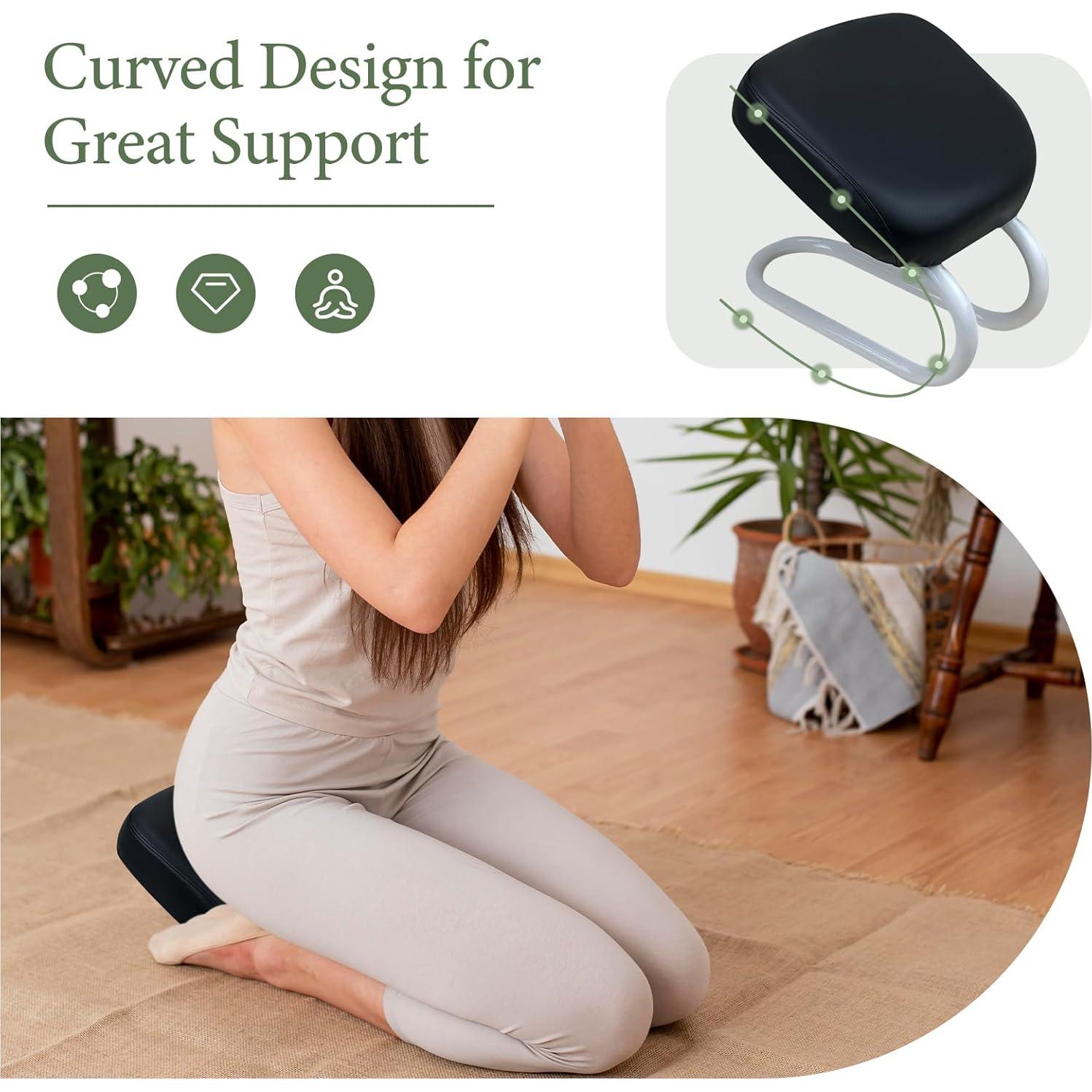 Banco de Meditación Ajustable Menolana Negro C para Yoga