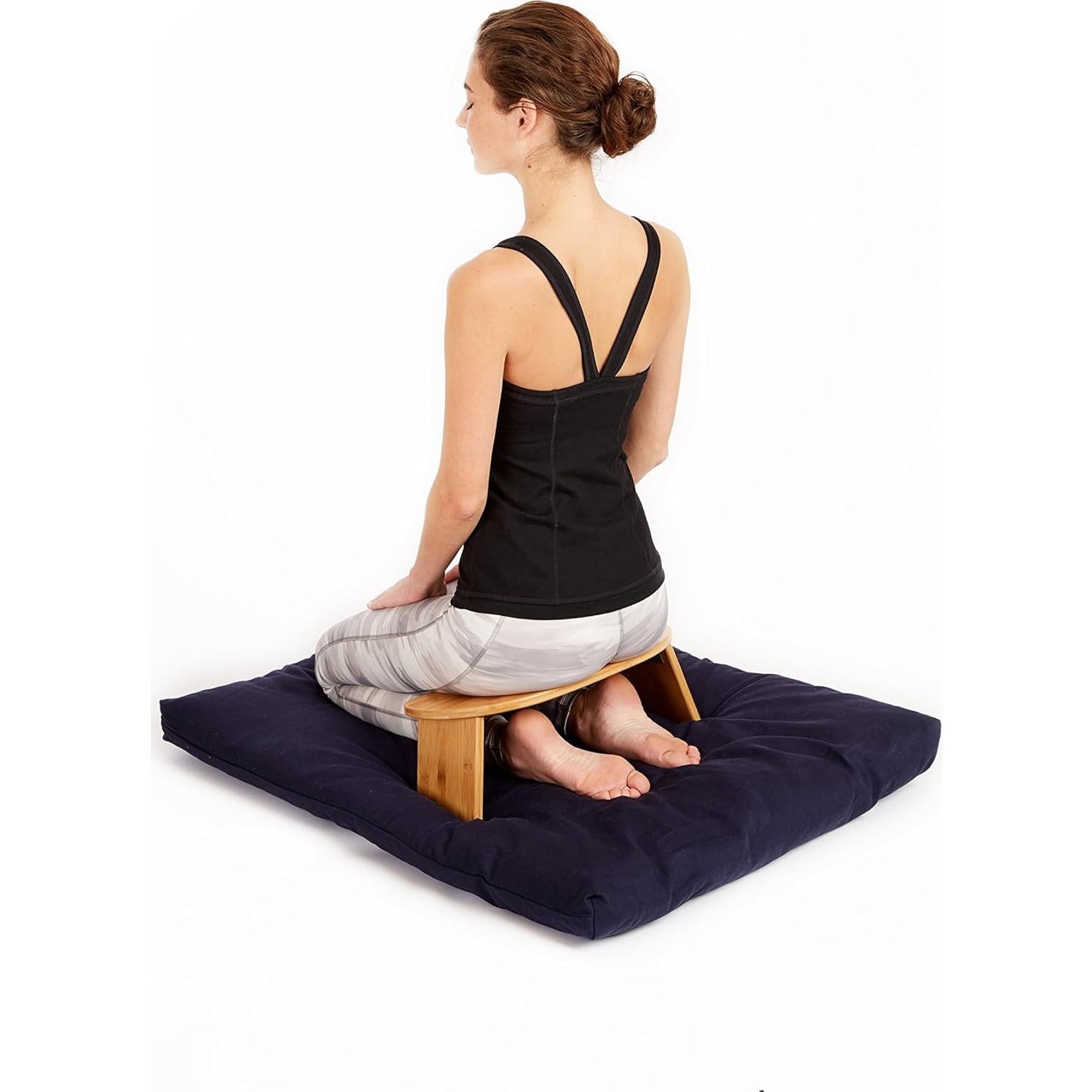 Banco de Meditación Plegable Green Eos de Bambú Ergonómico