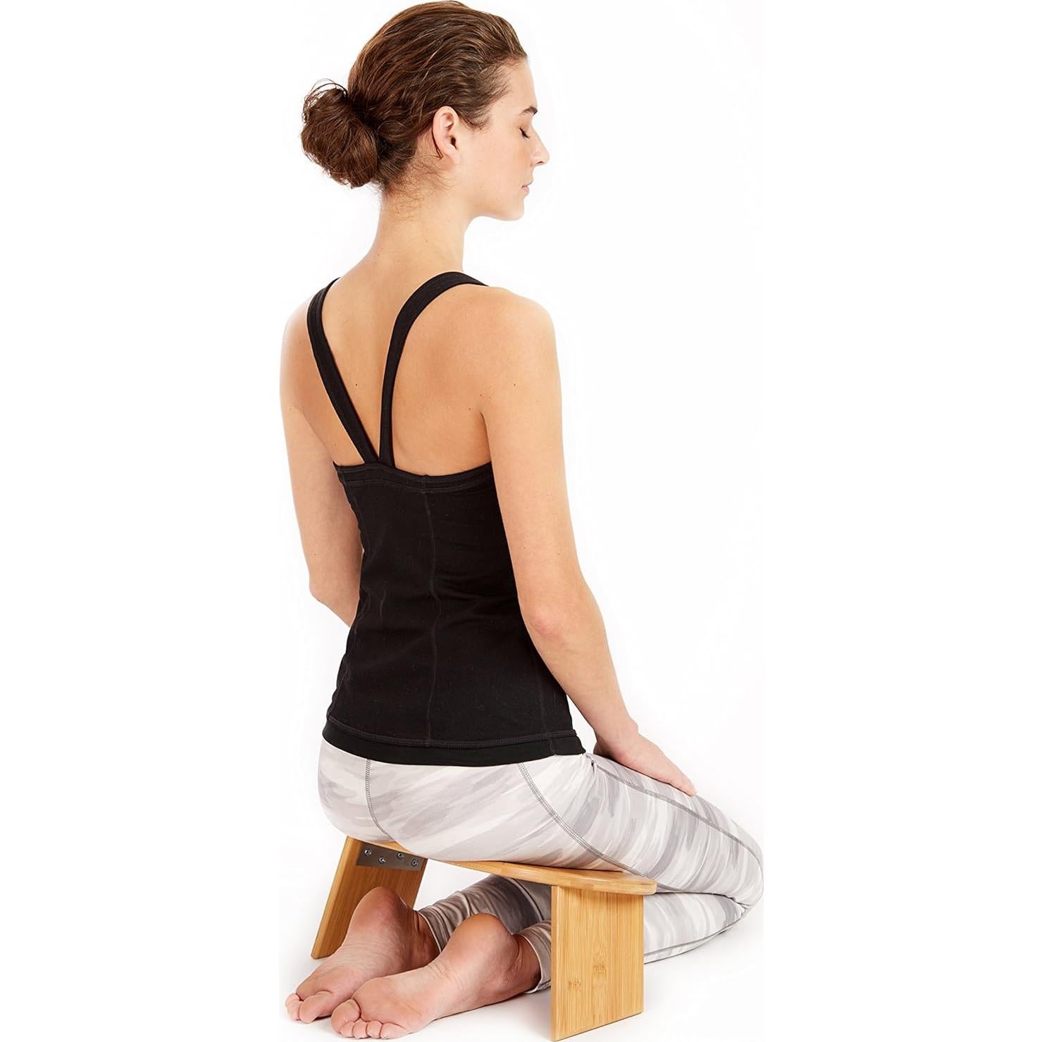 Banco de Meditación Plegable Green Eos de Bambú Ergonómico