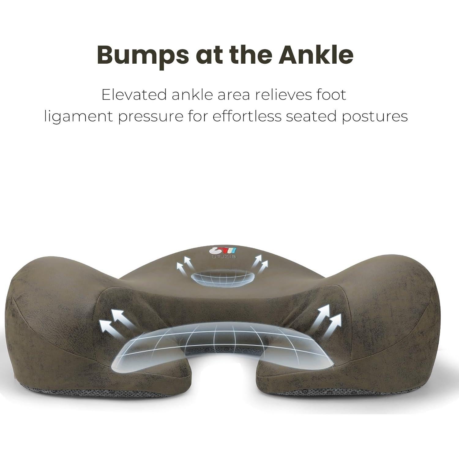 Cojín de Meditación Ergonómico UTJZIB - Espuma de Memoria Verde