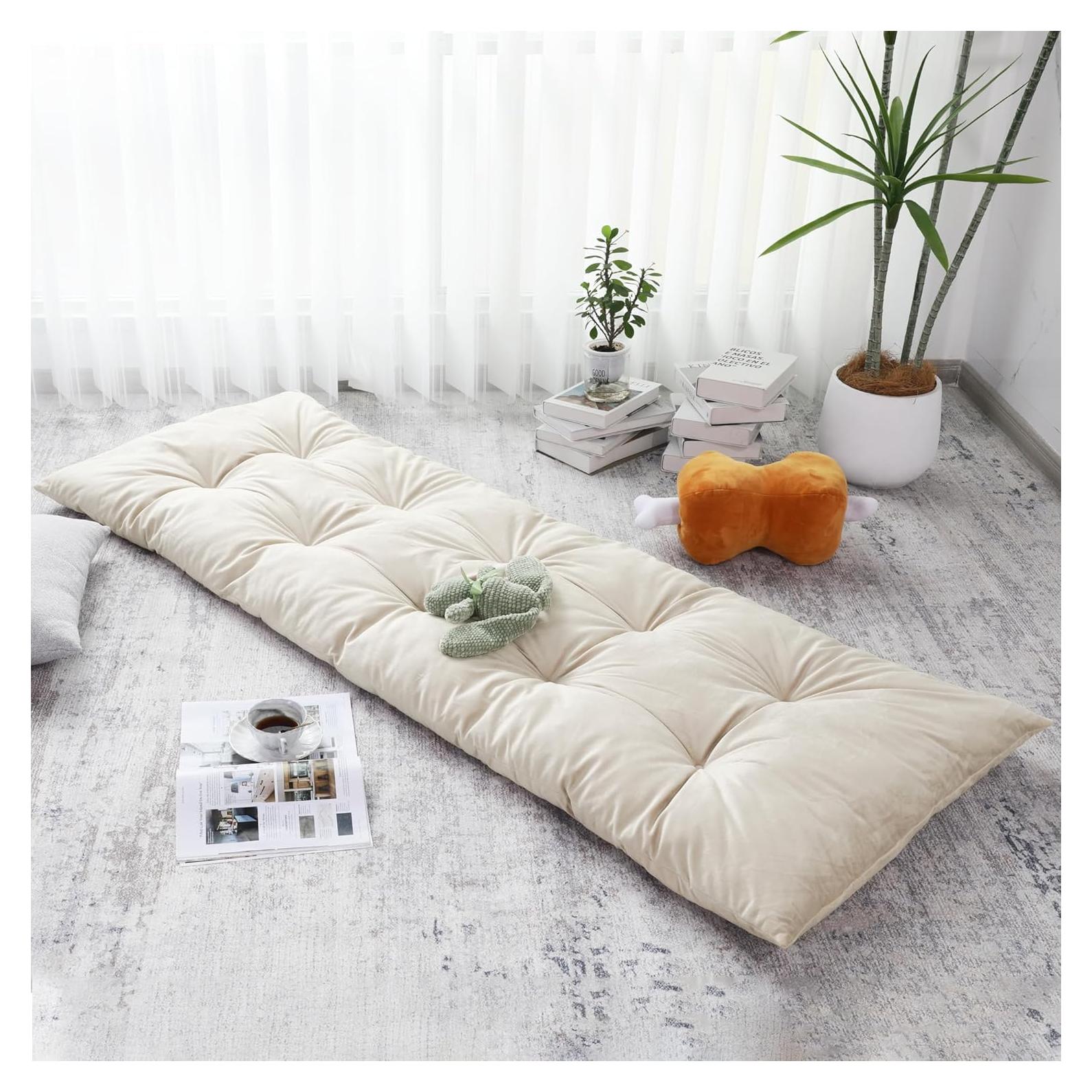 Cojín de Suelo Plegable BALAPET 188x69x7.6 cm Beige