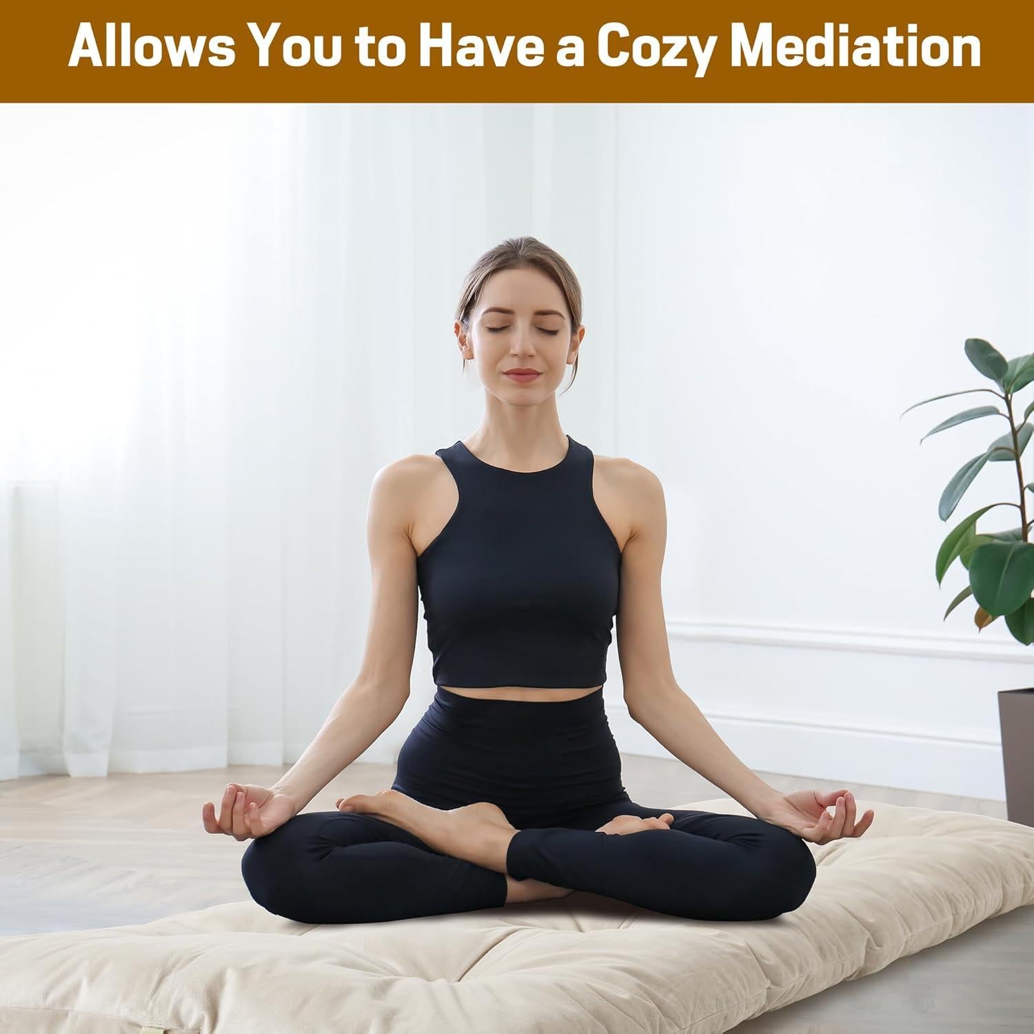 Cojín de Suelo Plegable BALAPET 188x69x7.6 cm Beige