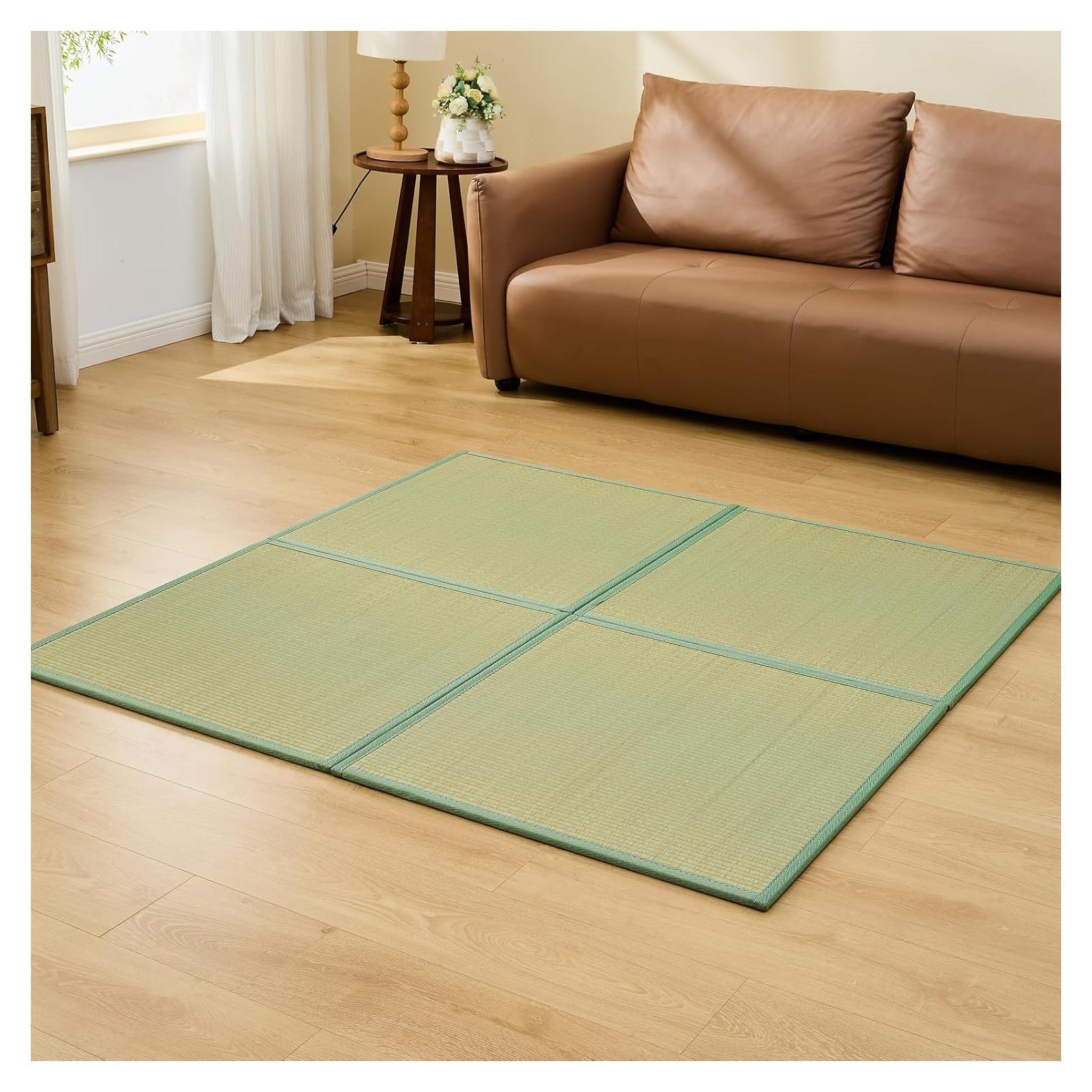 Tatami Japonés KITBRHOME 80x80 cm, 4 Piezas, Antideslizante