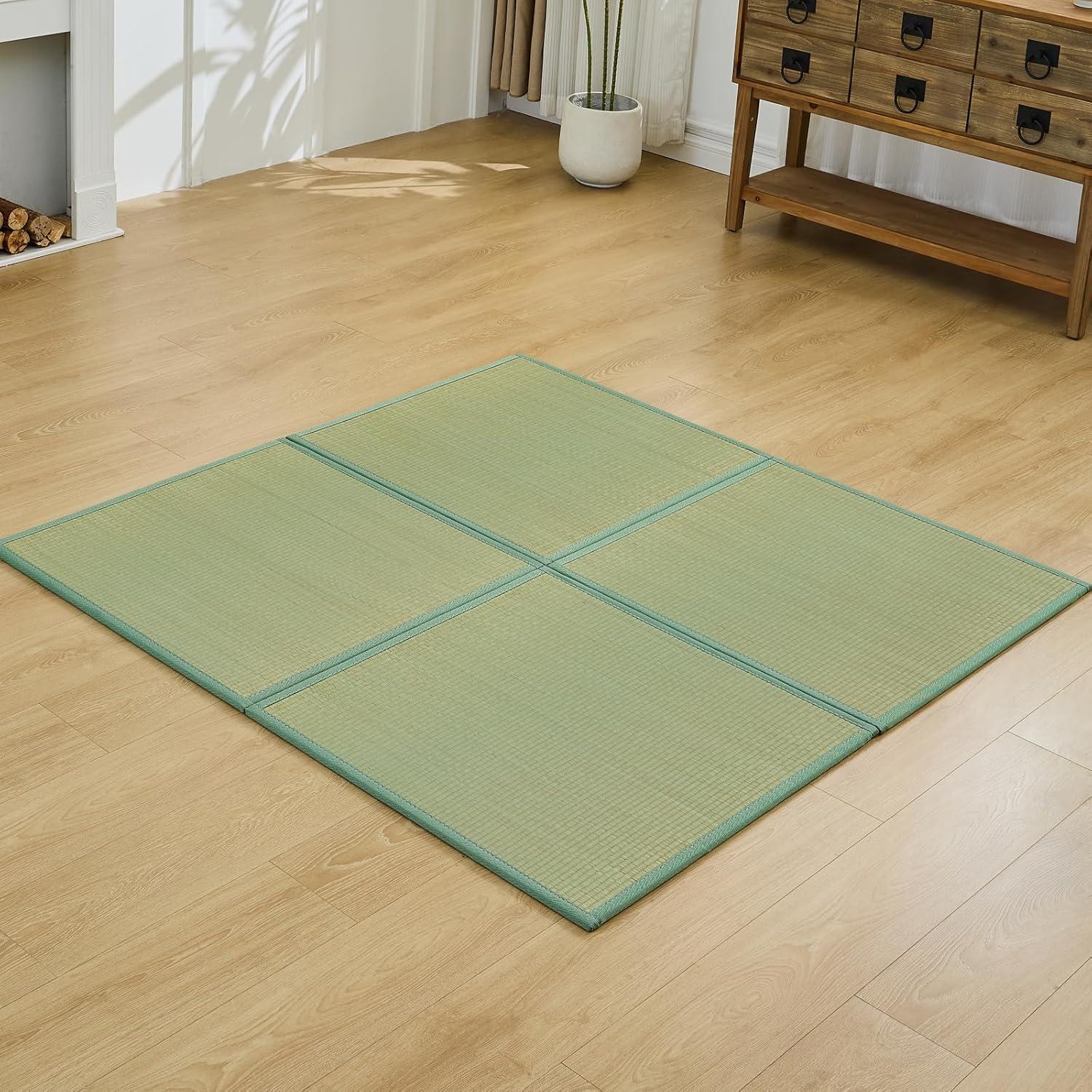 Tatami Japonés KITBRHOME 80x80 cm, 4 Piezas, Antideslizante