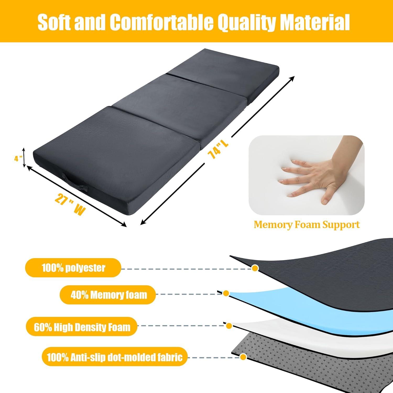 Cojín de Suelo Plegable BALAPET 3 Piezas Espuma Viscoelástica