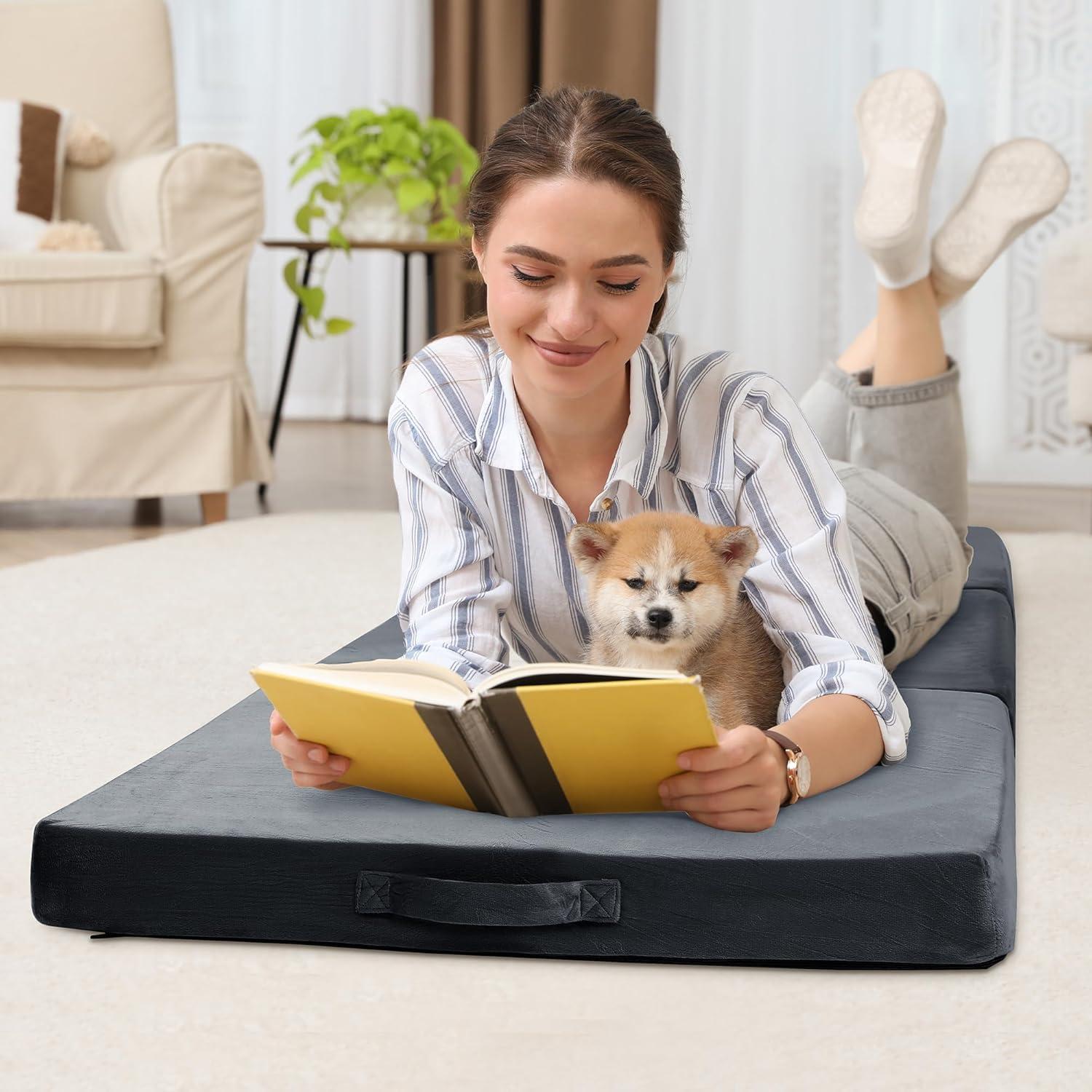 Cojín de Suelo Plegable BALAPET 3 Piezas Espuma Viscoelástica