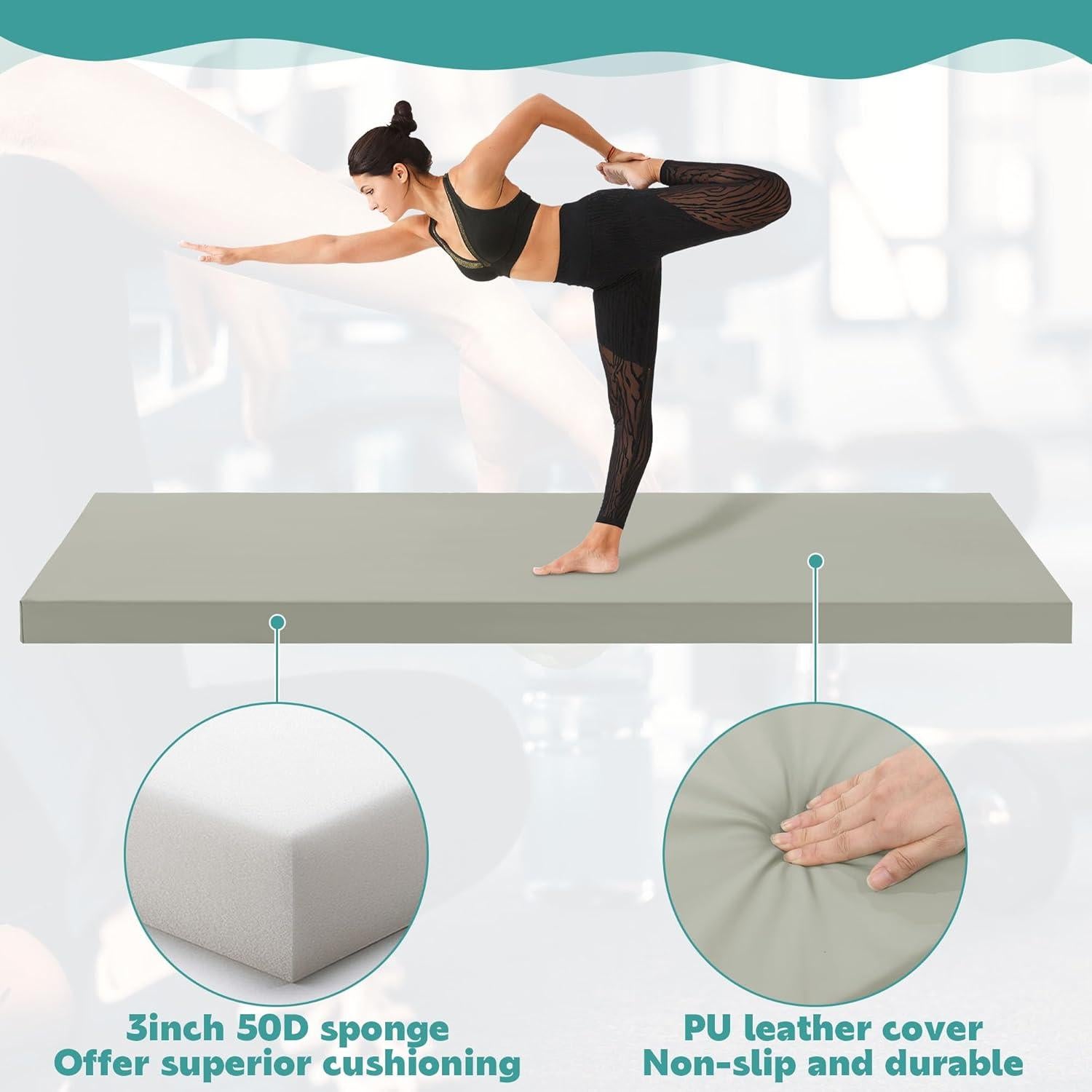 Alfombrilla de Yoga MABOZOO 182.88x60.96cm 7.62cm Grosor