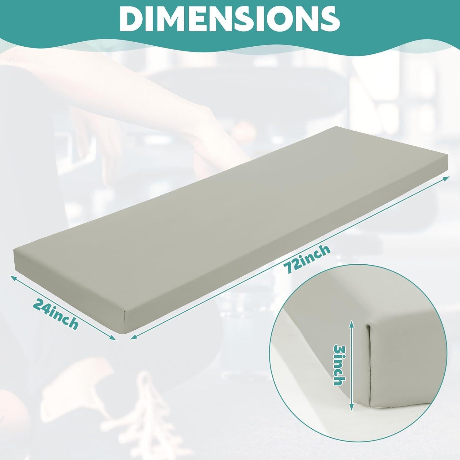 Alfombrilla de Yoga MABOZOO 182.88x60.96cm 7.62cm Grosor