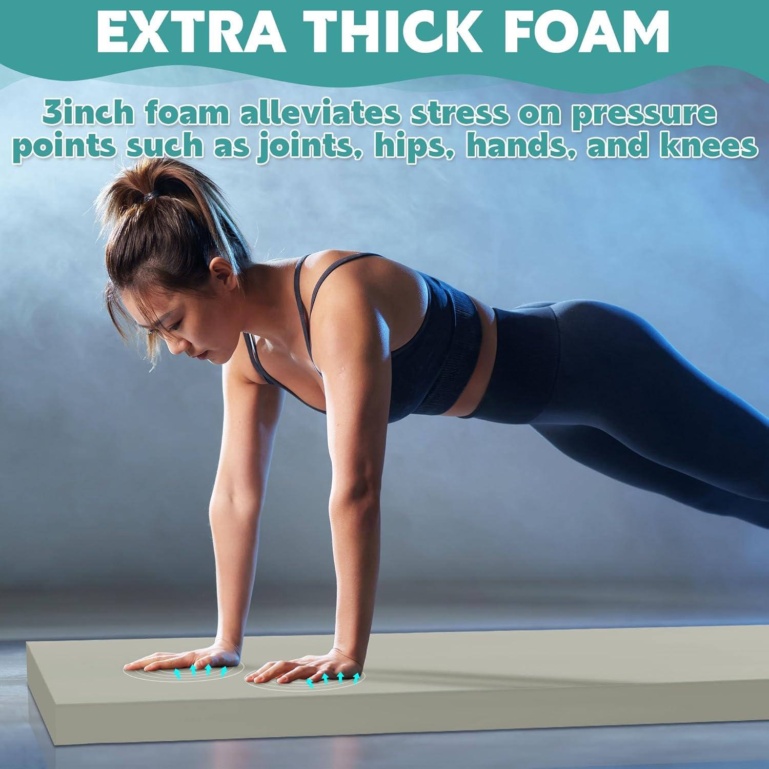 Alfombrilla de Yoga MABOZOO 182.88x60.96cm 7.62cm Grosor